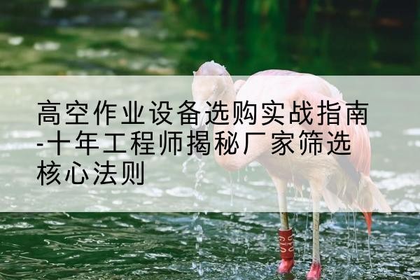 盐津剪叉式升降机厂家-高空作业设备选购实战指南-十年工程师揭秘厂家筛选核心法则