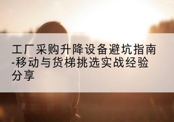 盐津移动式升降机怎么选-工厂采购升降设备避坑指南-移动与货梯挑选实战经验分享